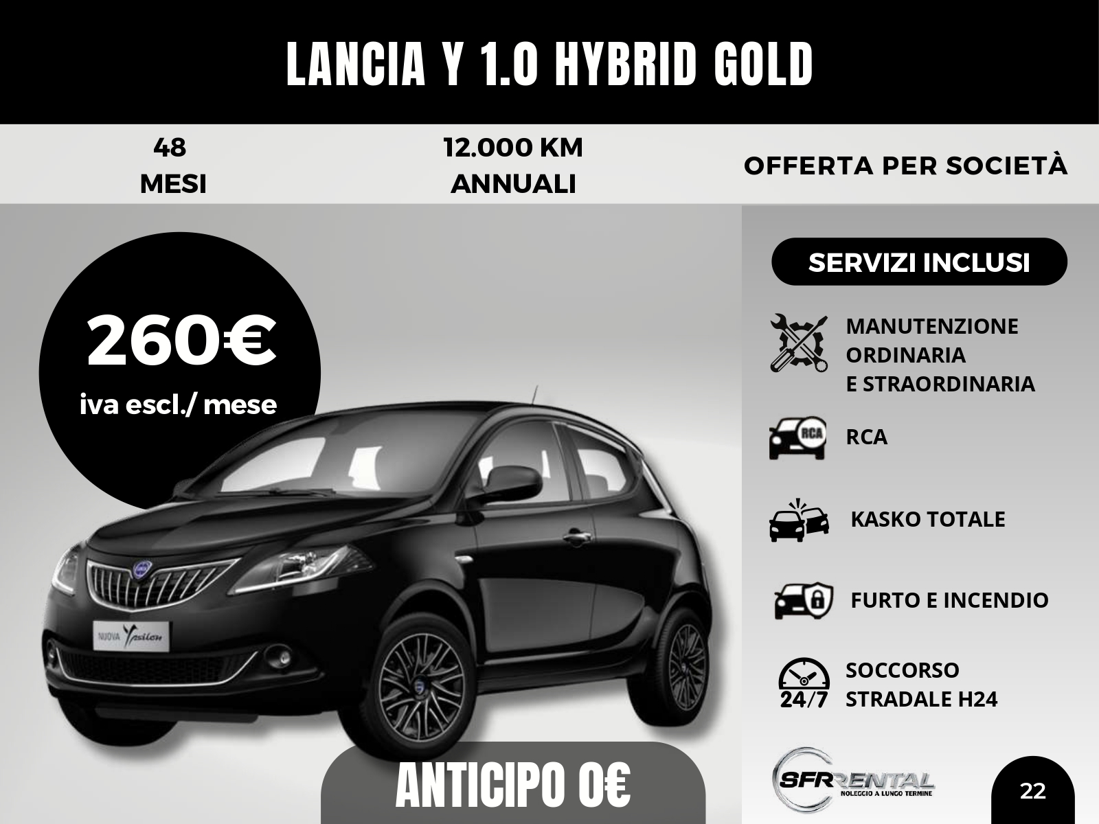 Lancia Y 1.0 Hybrid Gold